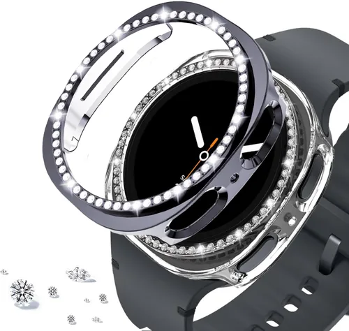 Vista 81 de DEALELE Paquete de 1 + 3 fundas compatibles con Samsung Galaxy Watch 7 Ultra (1.772 pulgadas), funda protectora de policarbonato transparente
