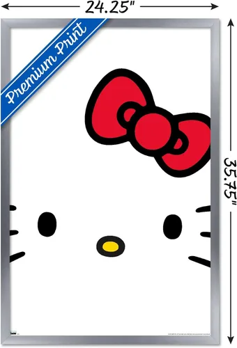 Vista 3 de Trends International Hello Kitty and Friends: 21 Over The Top - Póster de pared de Hello Kitty, 34 pulgadas de largo x 22.4 pulgadas, versión