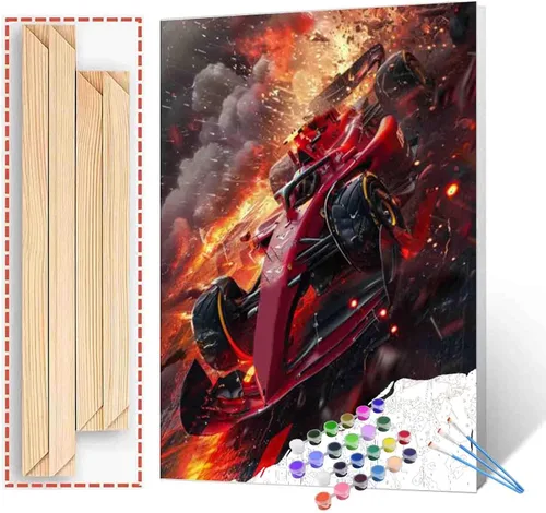 Vista 22 de Paquete de 6 pinturas por números para mujeres sudafricanas para adultos, principiantes, músicos negros, kits de pintura al óleo sobre lienzo