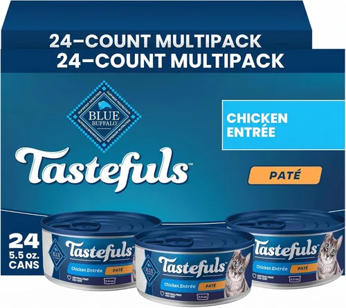 Vista 20 de Blue Buffalo Tastefuls Beef Paté Wet Cat Food, 5.5 oz, 24 ct