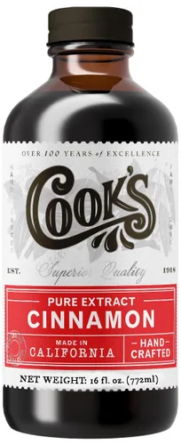 Vista 143 de Cook's, Sabor puro de vainilla sin alcohol, para cocinar, hornear, postres, extracto alternativo de vainilla de Madagascar sin alcohol, 8 onzas