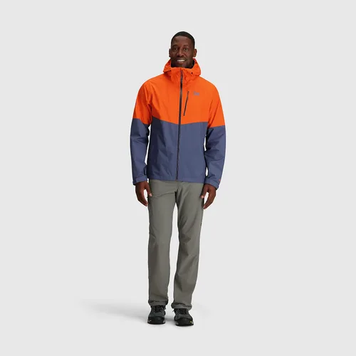 Vista 6 de Outdoor Research Chaqueta Foray II para hombre - Impermeable y resistente al viento con capucha