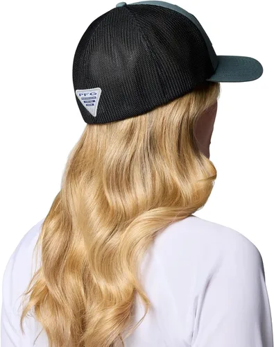 Vista 322 de Columbia Gorra de bola de malla Bandera antigua de malva/blanco/pescado