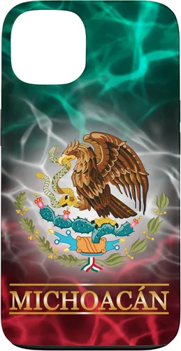 Vista 7 de Funda para iPhone 17 con la bandera de México de Michoacán - Orgullosa de las raíces mexicanas