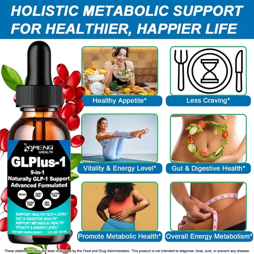 Vista 3 de Suplemento de berberina en gotas líquidas, berberina con té verde canela de Ceilán, Eriocitrina, curcumina y aloe vera para metabolismo digestión
