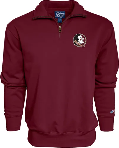Vista 68 de Blue 84 Sudadera con cremallera de un cuarto para hombre de la NCAA
