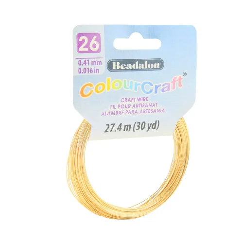 Vista 10 de Beadalon ColourCraft - Alambre para hacer joyas, artesanía pesada, núcleo de cobre estructural, calibre 16, bobina de cobre de 2.3 yardas