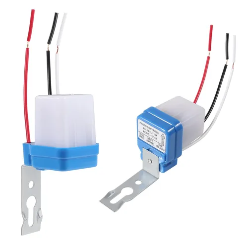 Vista 2 de Interruptor de fotocélula de 12 V 10 A, interruptor automático de sensor de luz de fotocélula de encendido/apagado automático, interruptor de luz a
