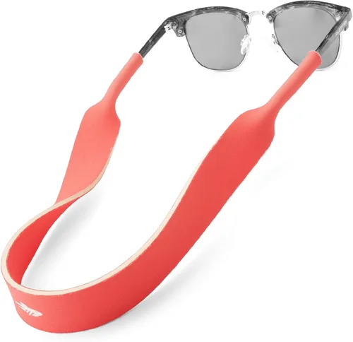 Vista 22 de Pilotfish Correa de neopreno para lentes de sol, retenedor de gafas de neopreno, cordón flotante seguro para lentes de sol con extremos Azteca