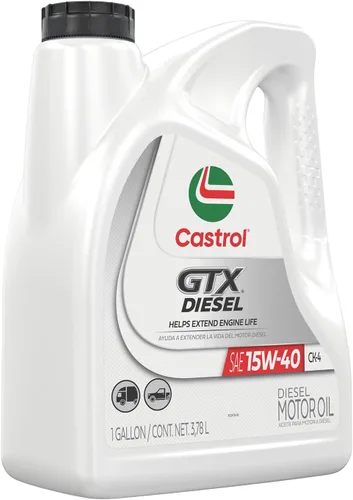 Vista 6 de Castrol GTX CK-4 15W-40 Aceite de motor diésel convencional 1 galón, paquete de 3