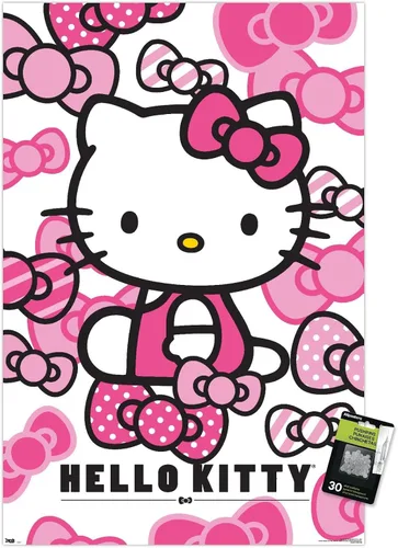 Vista 6 de Trends International Hello Kitty - Póster de pared con lazos y alfileres, 14.725 x 22.375 pulgadas 2-Paquete de póster y pin de empuje