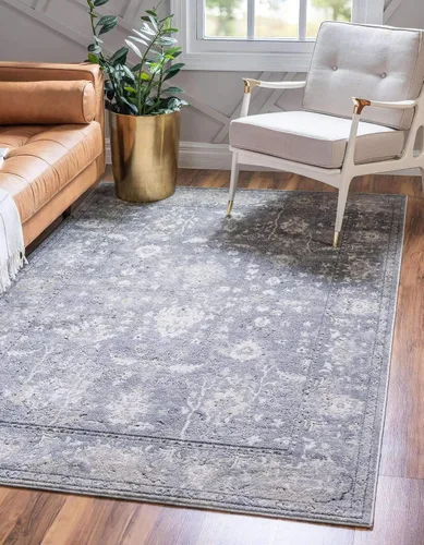 Vista 27 de Unique Loom Portland Collection - Alfombra central (2 pies 2 pulgadas x 3 pies 1 pulgada, rectangular, negro y blanco/negro)