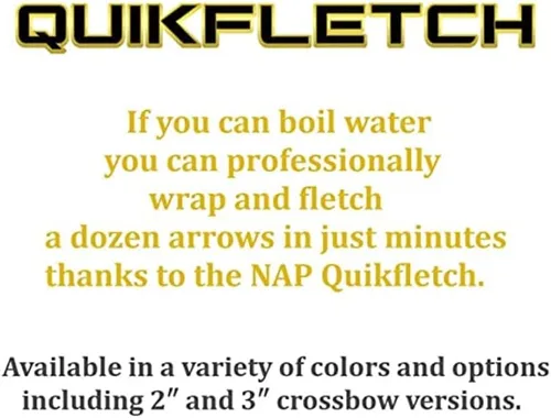 Vista 5 de New Archery Products NAP Quikfletch Hellfire Plumas de 2" Sistema de Empennado de Flechas