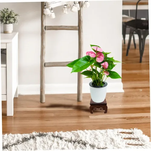 Vista 8 de Estante de exhibición de plantas con base de Buda antigua, estante elevador de plantas, soporte de exhibición para plantas, soporte para plantas