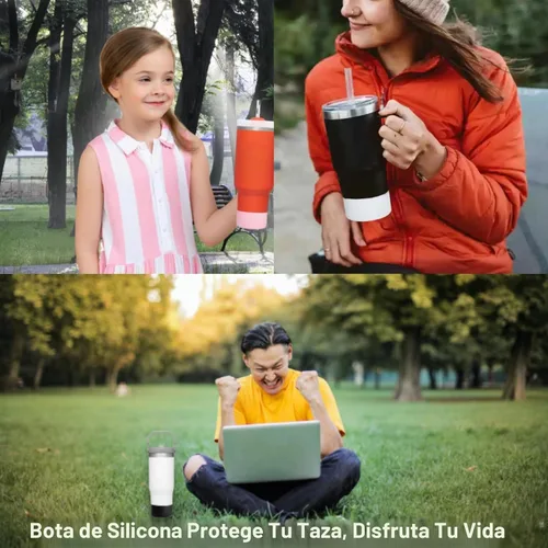 Vista 7 de Paquete de 2 botas de silicona para Stanley Cup 30oz 40oz y Stanley IceFlow Hierba verde+verde malaquita