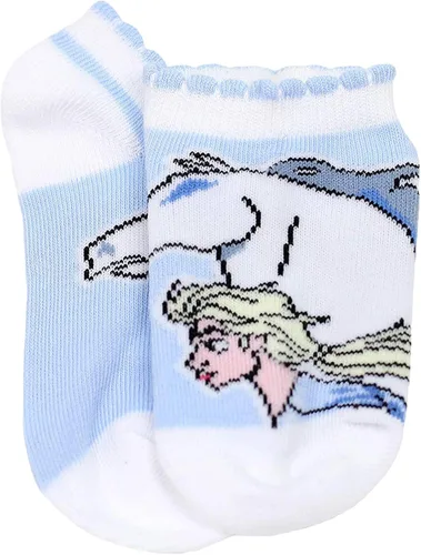 Vista 5 de Disney Frozen 2 Elsa Anna - Juego de 5 calcetines para niñas pequeñas