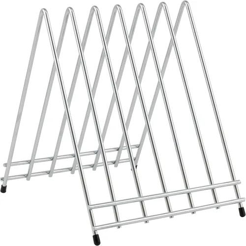 Vista 4 de Winco Estante para tabla de cortar de 6 ranuras, medio recubierto de vinilo
