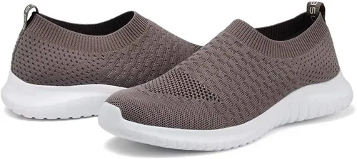Vista 7 de Konhill - Zapato deportivo para caminar, ligero, deportivo, informal, para gimnasio, sin cordones, para mujer