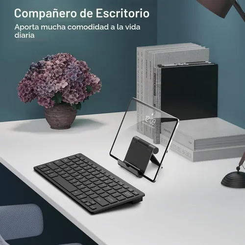 Vista 6 de JETech Soporte para Tablet, Soporte de Escritorio Portátil Ajustable, Base Plegable para iPad/iPad Pro/Air/Mini, Galaxy Tab A8/A7 Lite/A7/S8/S7