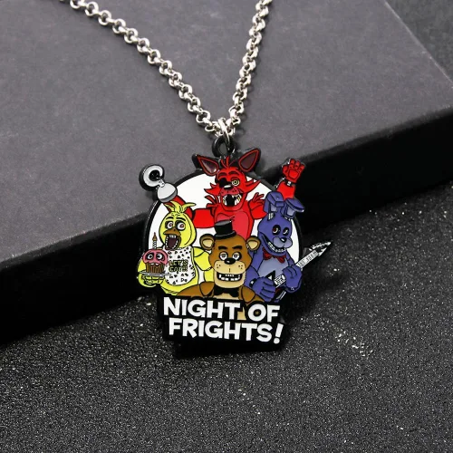 Vista 6 de FNAF - Insignia de guardia de seguridad Pin de guardia nocturno de Freddy Fazbear Regalos de disfraz de la FNAF para niños, hombres, mujeres