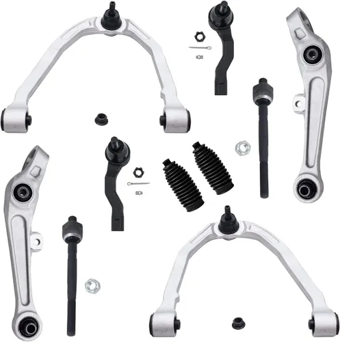 Vista 146 de Detroit Axle - Kit de suspensión delantera de 10 piezas para Chevrolet Trailblazer GMC Envoy 2004-2007 2005 2006 Soportes de brazo de control
