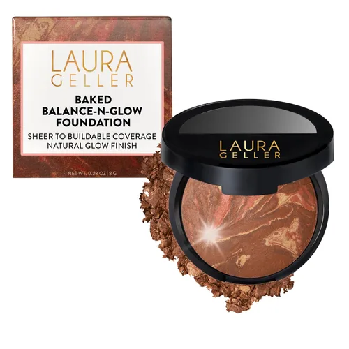 Vista 14 de LAURA GELLER NEW YORK Baked Balance-N-Glow Base Iluminadora - Porcelana - Cobertura Modulable de Transparente a Ligera - Acabado Satinado 01