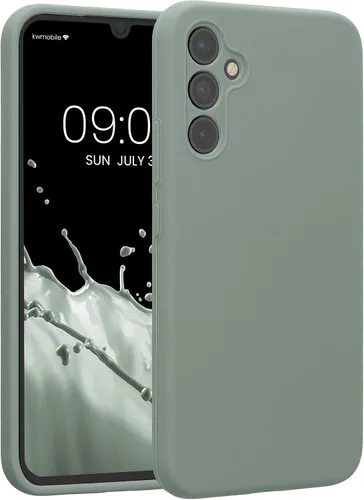Vista 82 de kwmobile Funda compatible con Samsung Galaxy A13 4G - Funda delgada de silicona TPU - Acabado suave al tacto - Amarillo radiante