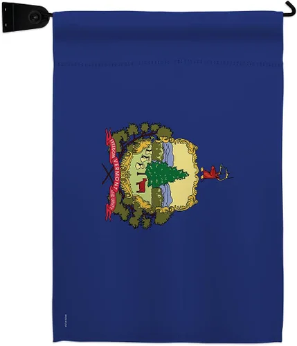 Vista 13 de Vermont Burlap Garden Flag Americana States USA American Territories Republic Country Particular Area Small Decorative Gift Yard House Banner
