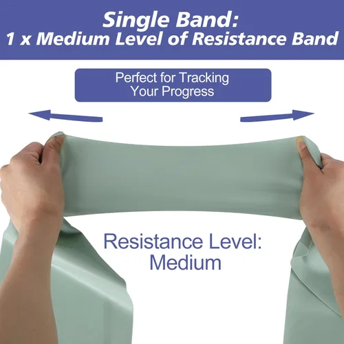Vista 5 de Bandas de resistencia para entrenamiento, bandas de ejercicio de látex natural para terapia física, estiramiento, yoga, pilates, entrenamiento
