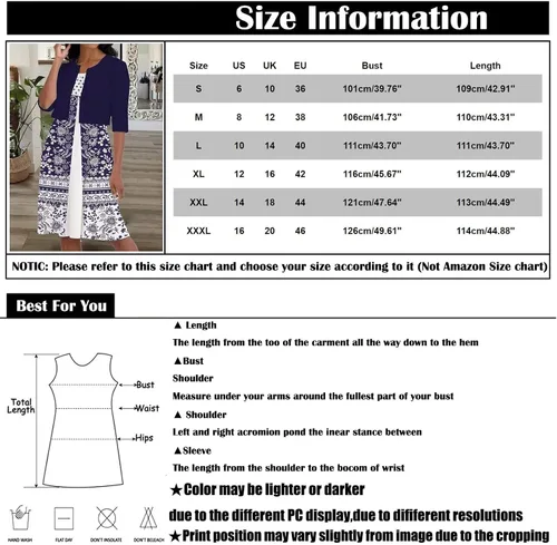 Vista 5 de Vestidos de verano para mujer, talla grande, para fiesta, 4, 2022, XXL, lindos trajes de suéter pequeños para armario, tallas S a 3XL