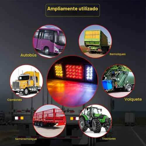 Vista 6 de LIMICAR Kit de 40 luces LED traseras de remolque impermeable, luces de remolque con señal de giro inversa, kit de luz de freno para remolque, luces