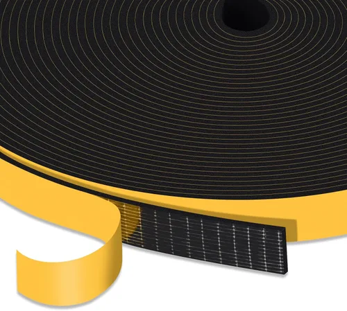 Vista 38 de Square Foam Weather Stripping for RV Doors & Extra Large Gaps 1x1In Sellos puertas de remolque, cámper y garaje, bloquea insectos, corrientes