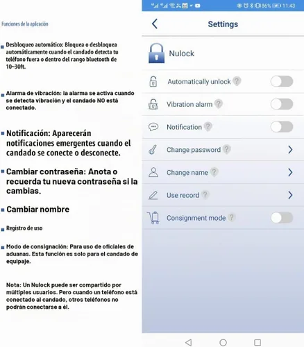 Vista 4 de Nulock - Cerradura de bicicleta Bluetooth sin llave IP44 a prueba