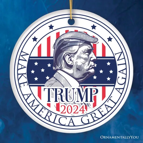 Vista 6 de Adorno de cerámica para elecciones presidenciales de Donald Trump 2024