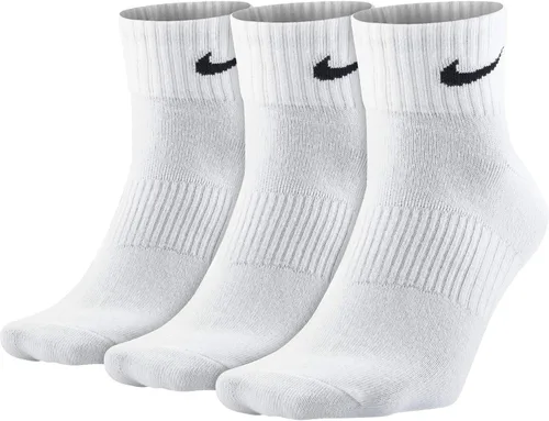 Vista 3 de Nike Calcetines ligeros para hombre, Blanco