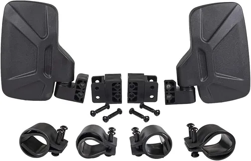 Vista 4 de NICHE Combo de espejo retrovisor negro Breakaway para Offroad UTV barra de jaula enrollable de 1.75 pulgadas