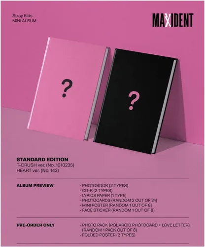 Vista 2 de DREAMUS [SET] Mini álbum Stray Kids - MAXIDENT (versión estándar) 2 álbumes