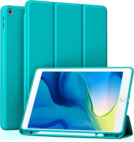 Vista 23 de Akkerds - Funda Compatible con iPad de 10.2 Pulgadas 2021/2020/2019, para iPad de 9ª/8ª/7ª Generación con Soporte para Lápiz, Funda Protectora