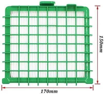 Vista 4 de Filtro HEPA de repuesto compatible con Rowenta RO5762 RO5921 Accesorios de aspiradora verde y blanco (1 unidad)