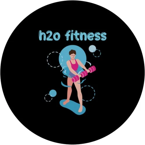 Vista 3 de Aeróbic acuático Ejercicio H2O Fitness Waterobics Mujeres PopSockets intercambiables PopGrip