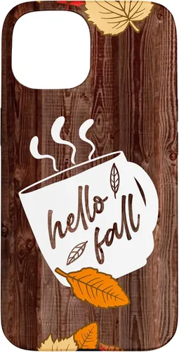 Vista 6 de Hello Fall Mug Maple Leaves Autumn Season Thanksgiving Gift Case for iPhone 17