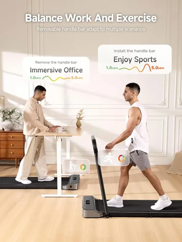Vista 12 de WalkingPad Foldable Walking Pad with Handle Bar, Treadmill for Home Office, Under Desk Treadmill with Adaptive Speed Control, Compact Design for