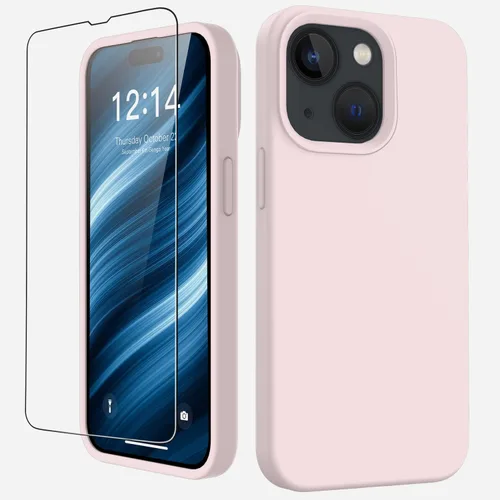 Vista 31 de FUNMIKO Funda compatible con iPhone 15 con protector de pantalla, silicona líquida suave y sedosa mejorada, diseñada a la moda para hombres, mujeres