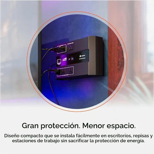 Vista 5 de Vertiv Liebert PowerUPS 100 PST6-1100LVMT Batería Backup UPS 1100VA USB-C+A