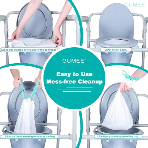 Vista 6 de 120 forros desechables para cómoda de mesita de noche, además de revestimientos de cómoda, forros portátiles para ir al baño para adultos, bolsas