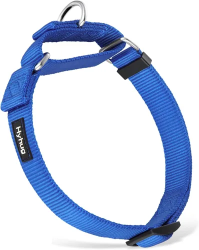 Vista 25 de Hyhug Collar Martingale para perros pequeños, color verde, resistente a prueba de escape, nailon duradero, sin hebilla, ideal para entrenamiento