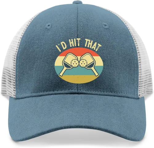 Vista 9 de Hat I'd hit That Dad Hat, Vintage Cap for Women