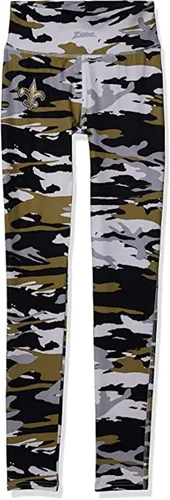 Vista 6 de Zubaz NFL - Leggings de camuflaje para mujer Color del