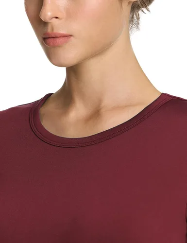 Vista 5 de TSLA Conjunto de ropa interior térmica para mujer, vellón suave, pantalones largos, primera capa cálida para invierno, parte superior e inferior
