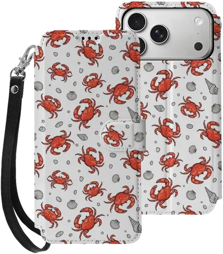 Vista 10 de SWEET TANG Compatible with iPhone 17 Pro Wallet Case Women PU Leather Shockproof Protective Folio Flip Cover (Chicken Chickens)